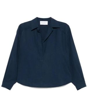 Kaos Classic-Collar Blouse - Blue