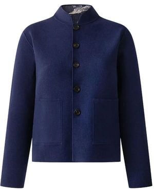 Shanghai Tang Cardigan À Design Réversible - Bleu