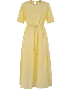 Peserico Long Dress - Yellow