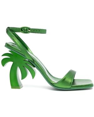 Palm Angels Palm Tree 105 Sandals - Green