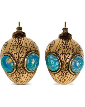 Etro Orecchini Con Opale - Blu