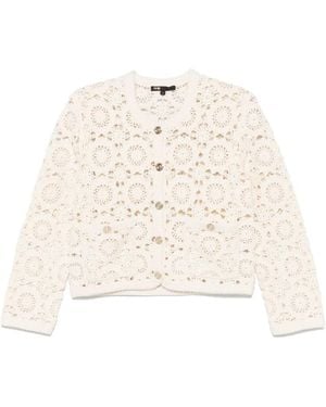 Maje Cardigan Mit Blumenmotiv - Natur