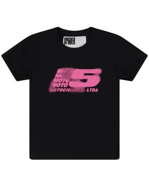 Sp5der T-Shirt À Imprimé Graphique - Black