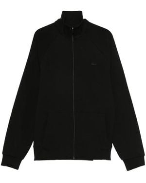 Lacoste Logo-Detail Zip-Up Sweatshirt - Black