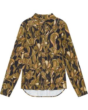 Maliparmi Floral-Print Point-Collared Shirt - Multicolour