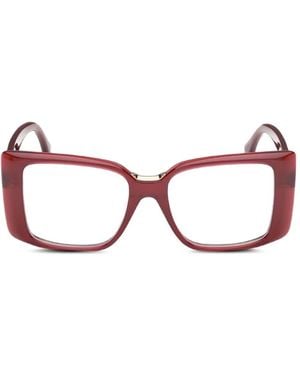 Max Mara Eyewear Square-Frame Glasses - Pink