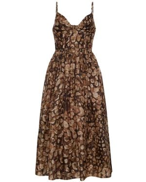 Cara Cara Miro Midi Dress - Brown