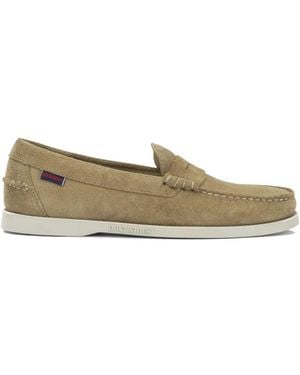 Sebago Docksides Suede Loafers - Natural