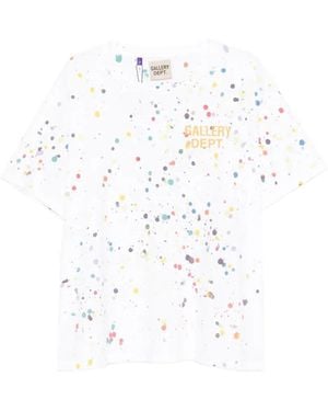 GALLERY DEPT. Camiseta con motivo de salpicadura de pintura - Blanco