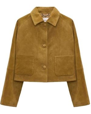 Dorothee Schumacher Buttoned Patch-Pocket Jacket - Natural