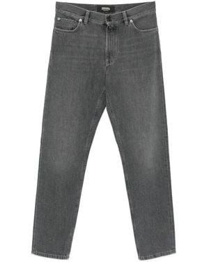 ZEGNA Jean À Coupe Droite - Gris