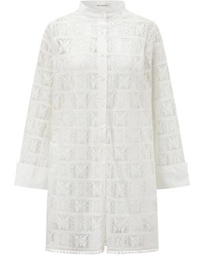 Into The East Blusa Bordada - Blanco