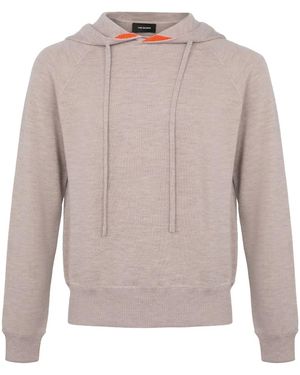 Yves Salomon Double-Sided Knitted Hoodie - Natural