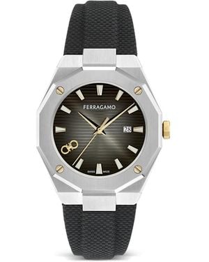 Ferragamo Versilia 40Mm Watch - Black