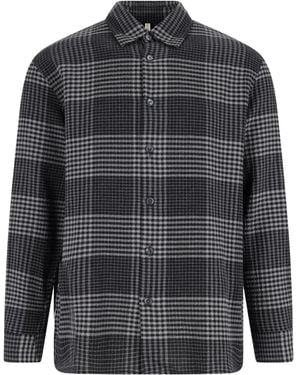 sunflower Checked Long-Sleeved Shirt - Grey