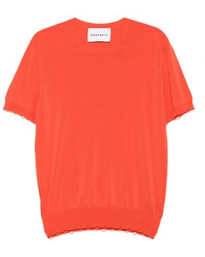 Amaranto Cotton T-Shirt - Orange