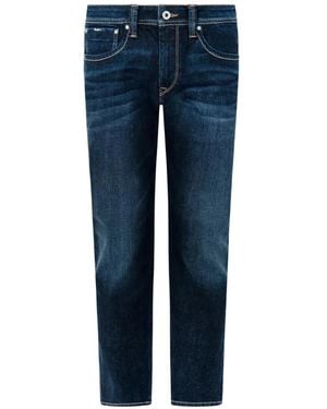 Pepe Jeans Cash Faded-Effect Jeans - Blue
