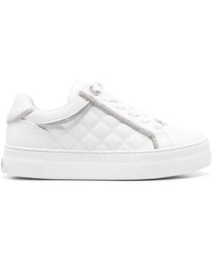 Guess Rhinestone-Embellished Trainers - White