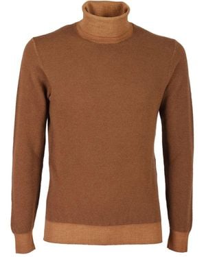 Circolo 1901 High Neck Jumper - Brown