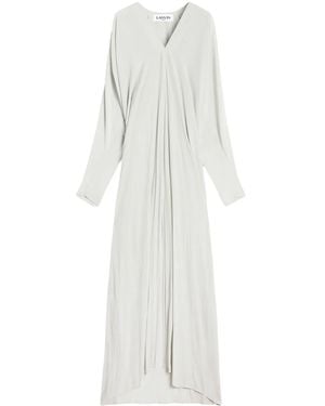 Lanvin Abito Drappeggiato - Bianco