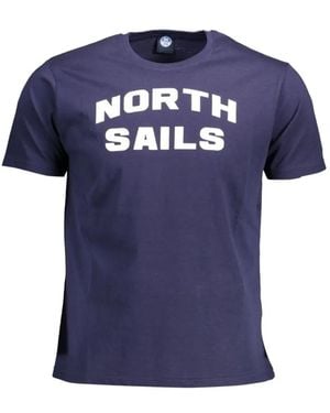 North Sails Logo-Print T-Shirt - Blue