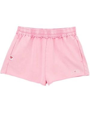 AAPE BY A BATHING AP Logo-Print Shorts - Pink