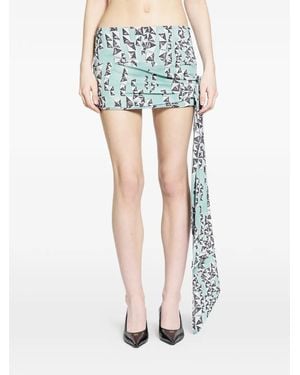 KNWLS Minirock Mit Print - Blau