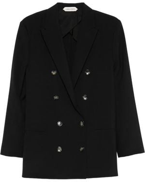 Alberta Ferretti Double-Breasted Blazer - Black