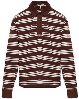 Rag & Bone Polo A Rayas - Rojo