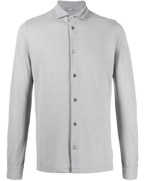 Zanone Classic Button-Up Shirt - Grey