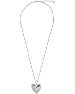 AMINA MUADDI Heartbreaker Necklace - White