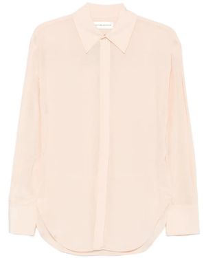Victoria Beckham Sheer Long-Sleeve Shirt - White