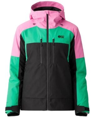 Picture Exa Color Block Hooded Jacket - Green