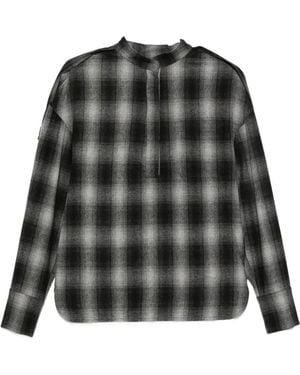 IRO Natte Checked Top - Black