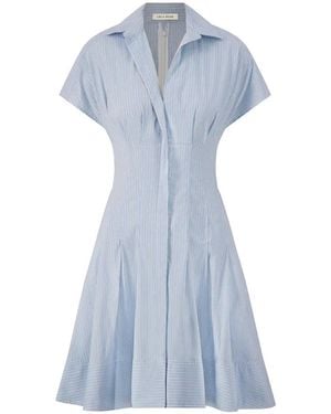 Lela Rose Striped Short Dress - Blue
