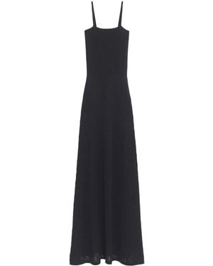 Barrie Knitted Cashmere Lace Dress - Blue