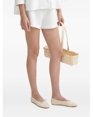 Posse Perri Button-Fastening Shorts - White