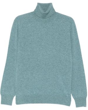 Husbands Roll-Neck Sweater - Blue