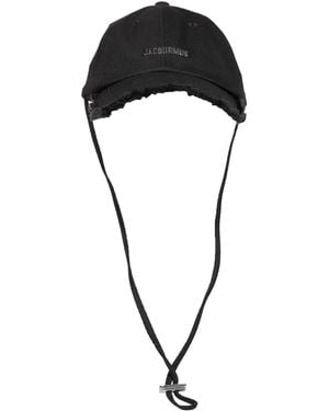 Jacquemus Gorra de algodón - Negro