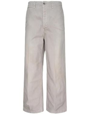 Visvim Broader Straight-Leg Cotton Pants - Gray