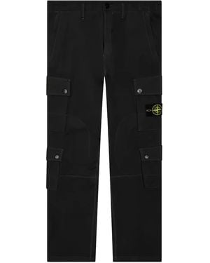 Stone Island コンパスバッジ ジップパンツ - ブラック