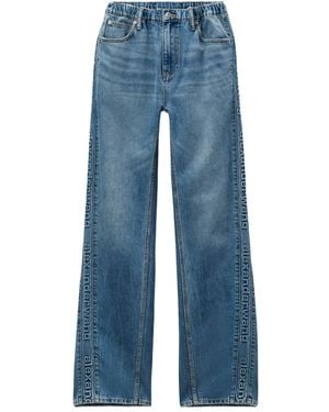 Alexander Wang Broek Met Ballonpijpen En Logodetail - Blauw