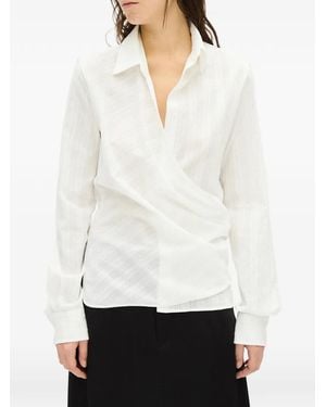 Ann Demeulemeester Alba Wrap-Style Shirt - White