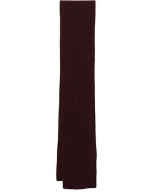N.Peal Cashmere Sciarpa A Coste - Viola