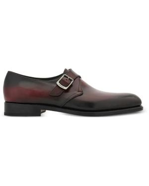Ferragamo Tramezza Single-Monkstrap Shoes - White