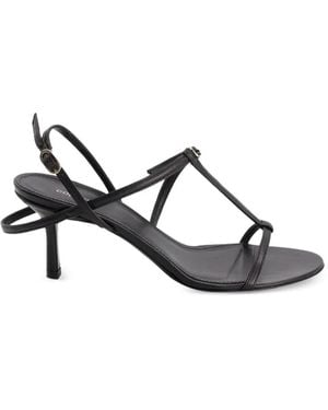 Coperni Floating Leather Heeled Sandals - White