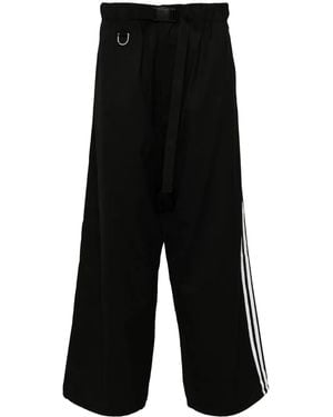 Y-3 Pantaloni Con Dettaglio A 3 Righe X Adidas - Nero