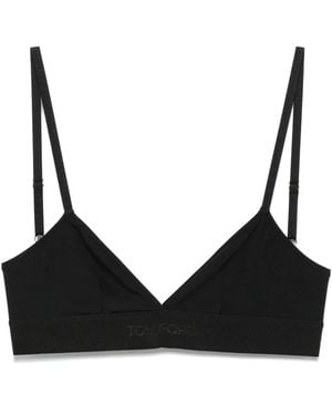 Tom Ford Reggiseno Con Banda Logo - Nero