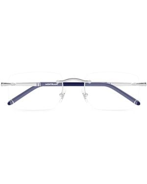MONT BLANC EYEWEAR Occhiali Rettangolari - Metallizzato