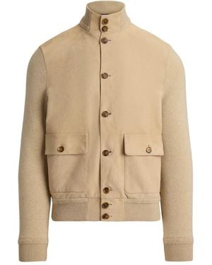 Ralph Lauren Long-Sleeve Button-Fastening Cardigan - Natural